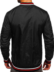 Men's Lightweight Bomber Jacket Black 8M96