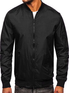 Men's Lightweight Bomber Jacket Black 8M97