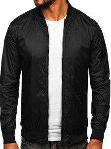 Men's Lightweight Bomber Jacket Black Bolf 5M708