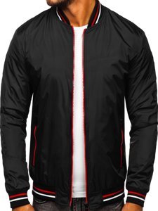 Men's Lightweight Bomber Jacket Black Bolf 6523