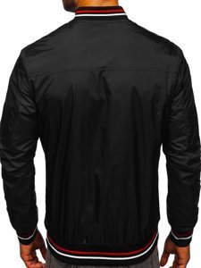 Men's Lightweight Bomber Jacket Black Bolf 6523