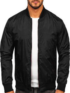 Men's Lightweight Bomber Jacket Black Bolf 7116