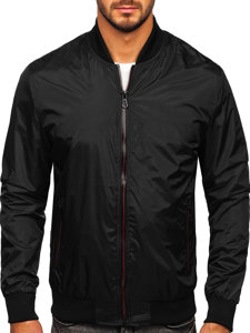 Men's Lightweight Bomber Jacket Black Bolf 7116