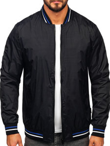 Men's Lightweight Bomber Jacket Black Bolf 7147