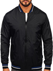 Men's Lightweight Bomber Jacket Black Bolf 7147