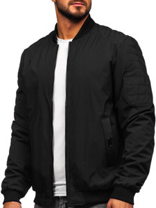 Men's Lightweight Bomber Jacket Black Bolf 84M3007