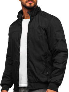 Men's Lightweight Bomber Jacket Black Bolf 84M3008