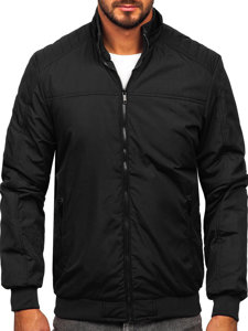 Men's Lightweight Bomber Jacket Black Bolf 84M3008