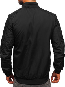 Men's Lightweight Bomber Jacket Black Bolf 84M3008