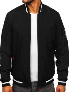 Men's Lightweight Bomber Jacket Black Bolf 84M3034