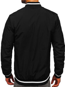 Men's Lightweight Bomber Jacket Black Bolf 84M3034