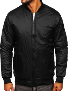 Men's Lightweight Bomber Jacket Black Bolf AK95