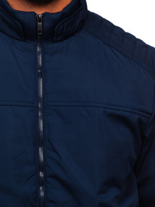 Men's Lightweight Bomber Jacket Navy Blue Bolf 84M3008