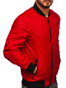 Men's Lightweight Bomber Jacket Red Bolf 5M708