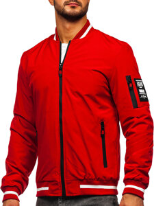 Men's Lightweight Bomber Jacket Red Bolf 84M3034