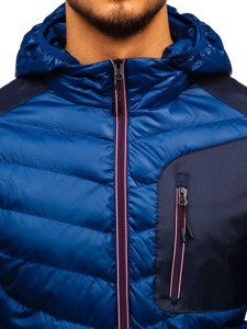 Men's Lightweight Down Jacket Navy Blue Bolf 1901