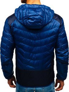 Men's Lightweight Down Jacket Navy Blue Bolf 1901