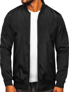 Men's Lightweight Jacket Black-Grey Bolf W3908