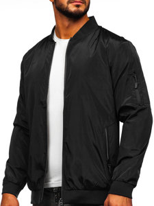 Men's Lightweight Jacket Black-Grey Bolf W3908