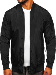 Men's Lightweight Jacket Black-Grey Bolf W3909