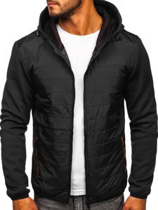 Men's Lightweight Jacket Black-Orange Bolf KS2160