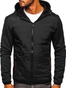 Men's Lightweight Jacket Black-Orange Bolf KS2160