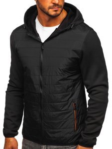 Men's Lightweight Jacket Black-Orange Bolf KS2160