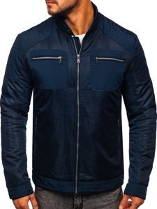 Men's Lightweight Jacket Navy Blue Bolf 1702