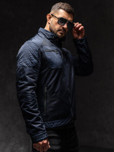 Men's Lightweight Jacket Navy Blue Bolf 1702A1