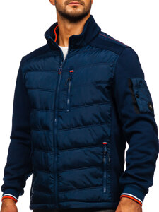 Men's Lightweight Jacket Navy Blue Bolf EX2357