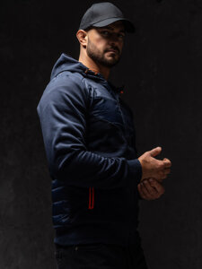 Men's Lightweight Jacket Navy Blue Bolf KS2232