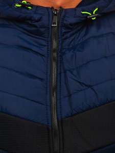 Men's Lightweight Jacket Navy Blue-Green Bolf BKS2153