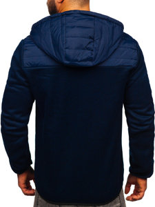 Men's Lightweight Jacket Navy Blue-Green Bolf BKS2153