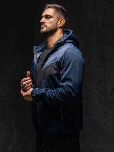 Men's Lightweight Jacket Navy Blue-Green Bolf BKS2153