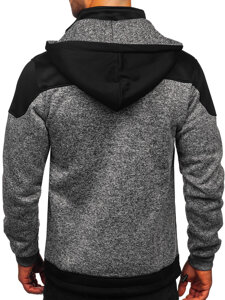 Men's Lightweight Jacket with hood Anthracite Bolf TC1229