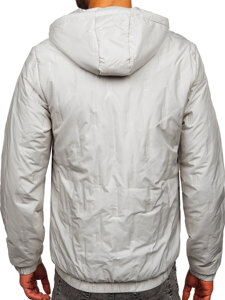 Men's Lightweight Jacket with hood Beige Bolf 5M3116