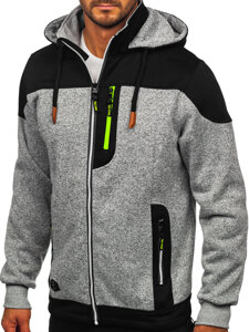 Men's Lightweight Jacket with hood Grey Bolf TC1229