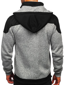 Men's Lightweight Jacket with hood Grey Bolf TC1229