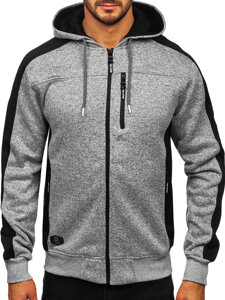 Men's Lightweight Jacket with hood Grey Bolf TC1230