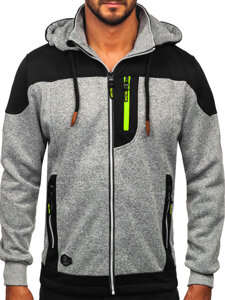 Men's Lightweight Jacket with hood Grey Bolf TC1262