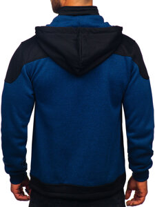 Men's Lightweight Jacket with hood Navy Blue Bolf TC1262