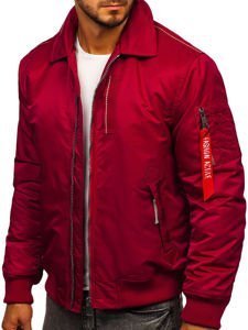 Men's Lightweight Pilot Jacket Claret Bolf EX1787