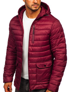 Men's Lightweight Quilted Jacket Claret Bolf M13001