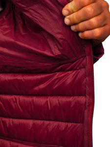 Men's Lightweight Quilted Jacket Claret Bolf M13001