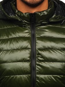 Men's Lightweight Quilted Jacket Green Bolf 6794