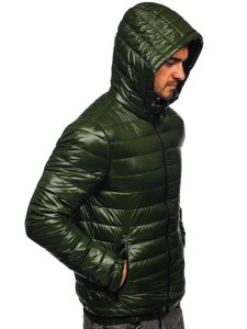 Men's Lightweight Quilted Jacket Green Bolf 6794