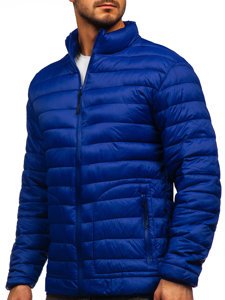 Men's Lightweight Quilted Jacket Navy Blue Bolf 13007