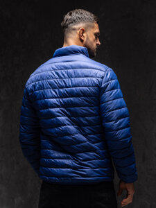 Men's Lightweight Quilted Jacket Navy Blue Bolf 13007