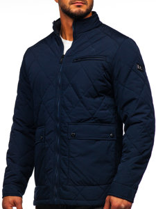 Men's Lightweight Quilted Jacket Navy Blue Bolf 22M11