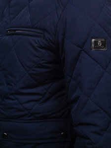 Men's Lightweight Quilted Jacket Navy Blue Bolf 22M11